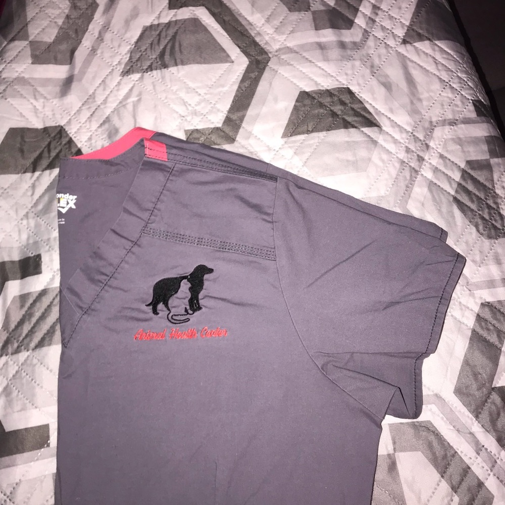 animal health center scrub set.
